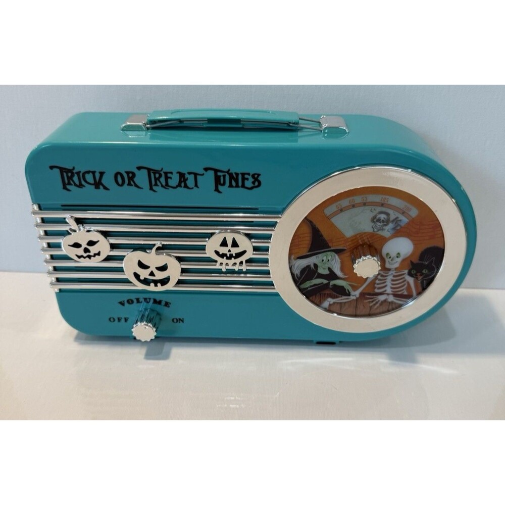 Mr Halloween Musical Animated Radio Trick or Treat Tunes Turquoise Tested